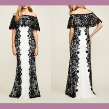 NEW 748 Tadashi Shoji Ellyn Off-The-Shoulder Lace Gown SZ 6  G380