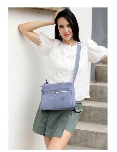 AU Women Waterproof Single Shoulder Commute Crossbody Large Capacity Zipper Bag - Picture 2 of 28
