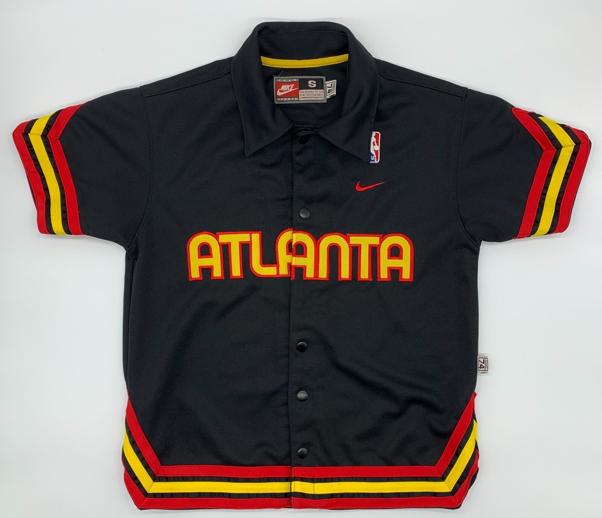 Vintage Atlanta Hawks Nike Rewind Shooting Shirt Warm Up