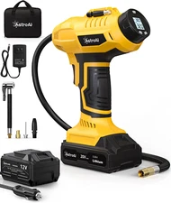 AstroAI Cordless Tire Inflator Air Compressor 20V Rechargeable Battery Powered