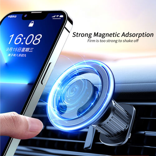 360° Rotation Strong Magnetic Mag Safe Air Vent Car Mount Dashboard Phone Holder - Picture 29 of 41