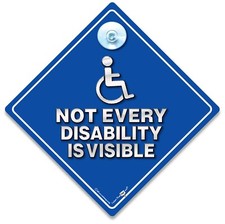 Not Every Disability is Visible Sign, Disability Awareness Sign, Disabled Sign