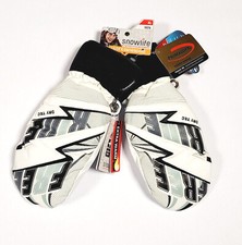 Snowlife Freerider DT Mitten Leder Ski Handschuhe weiß-schwarz MEN Gr. S-XL