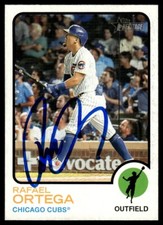 2022 Topps Heritage Rafael Ortega Auto Chicago Cubs #180 Card Signed