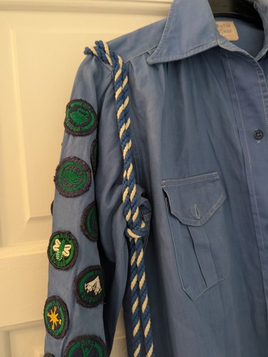 Vintage Girl Guide Association Shirt with Lots of Badges 54th Newcastle Jesmond - 第 7/12 張圖片