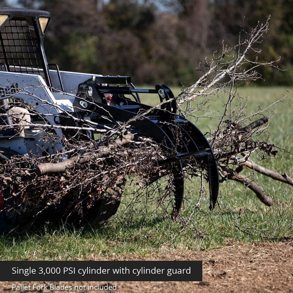 Accesorio de garra para horquilla de paleta minicargadora hidráulica Titan Attachments V2 Foto 3 de 4