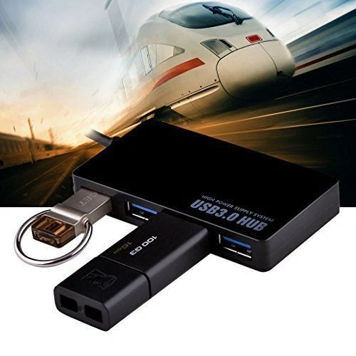 Expansor USB 3.0 HUB Supervelocidad 4 Puertos USB con Cable para PC Laptop Macbook AU - Imagen 4 de 6