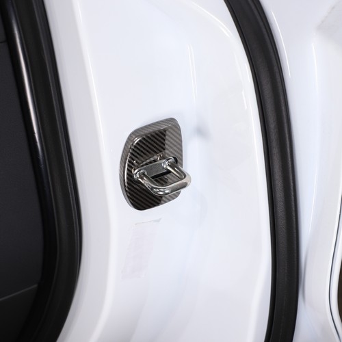 Carbon FIber Steel Door Lock Latch Cover Trim For C8 Corvette Z06 Z51 2020-2023 - Picture 15 of 15