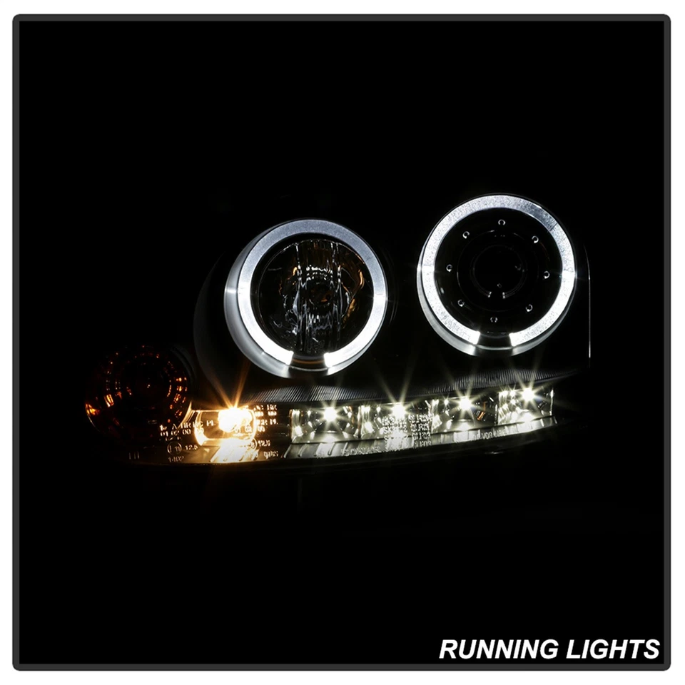 Spyder Auto 5012098 Halo LED Projector Headlights Fits 06-09 GTI Jetta Rabbit Foto 2 de 4