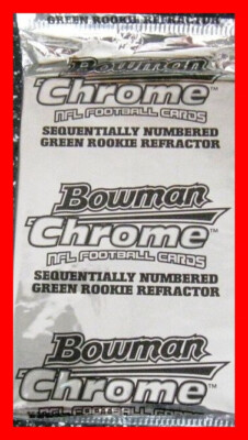 Topps Bowman Chrome 2005 NFL Foot Us - Tasche Pack 1 Karte