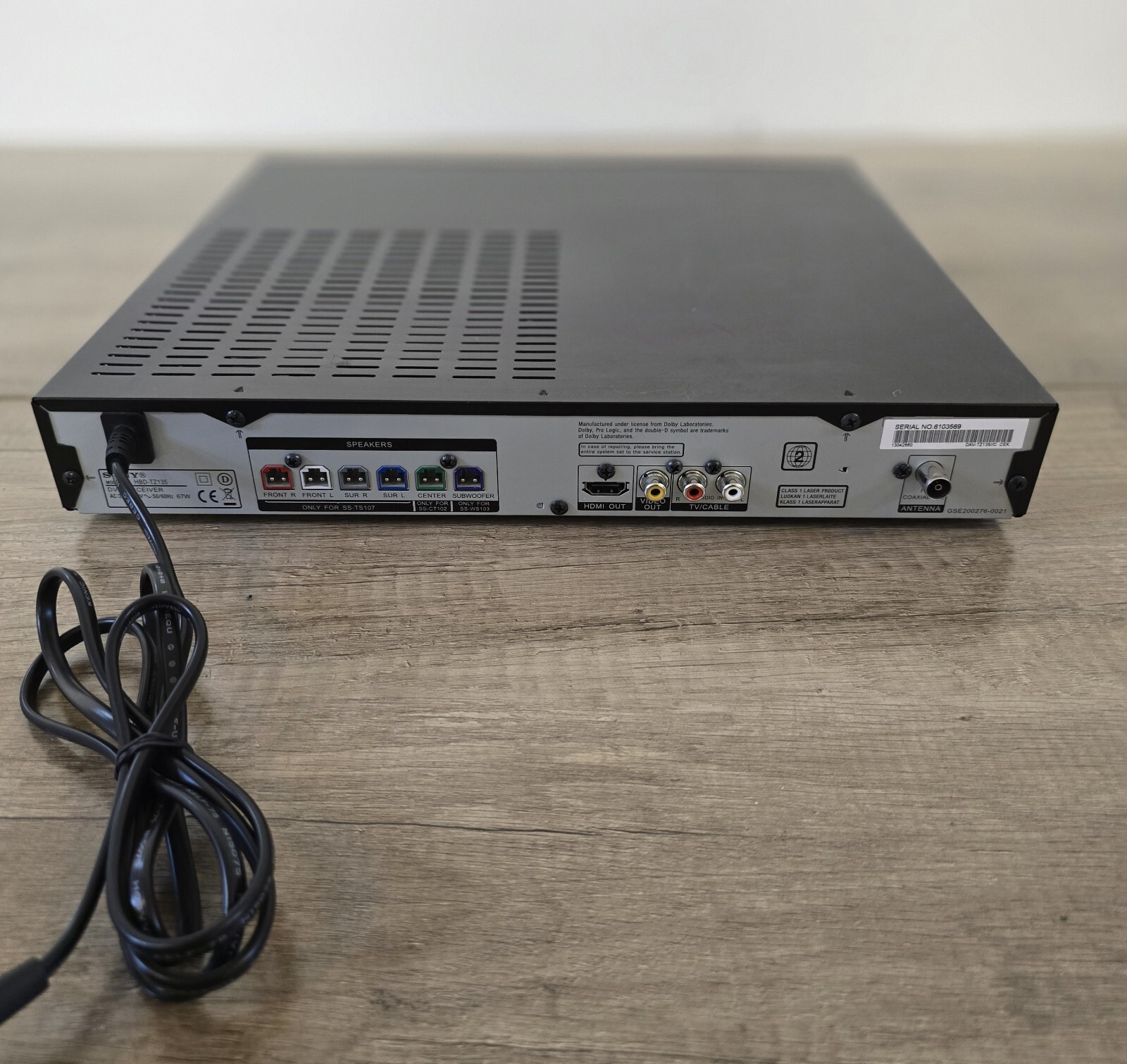 Boxed Sony DAVTZ135, DVD Home Theatre System, 5.1 Surround Sound