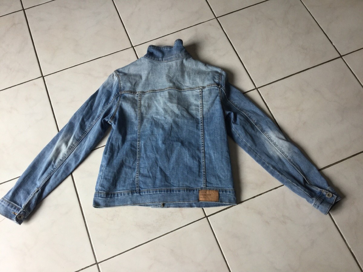 Veste En Jean Zara Taille 34/36 (13/14 Ans) - Style Perfecto - Occasion Très Bon état