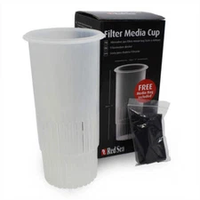 Red Sea 4" Reefer Filter Media Cup w/Bag – Reusable for Aquarium Sumps