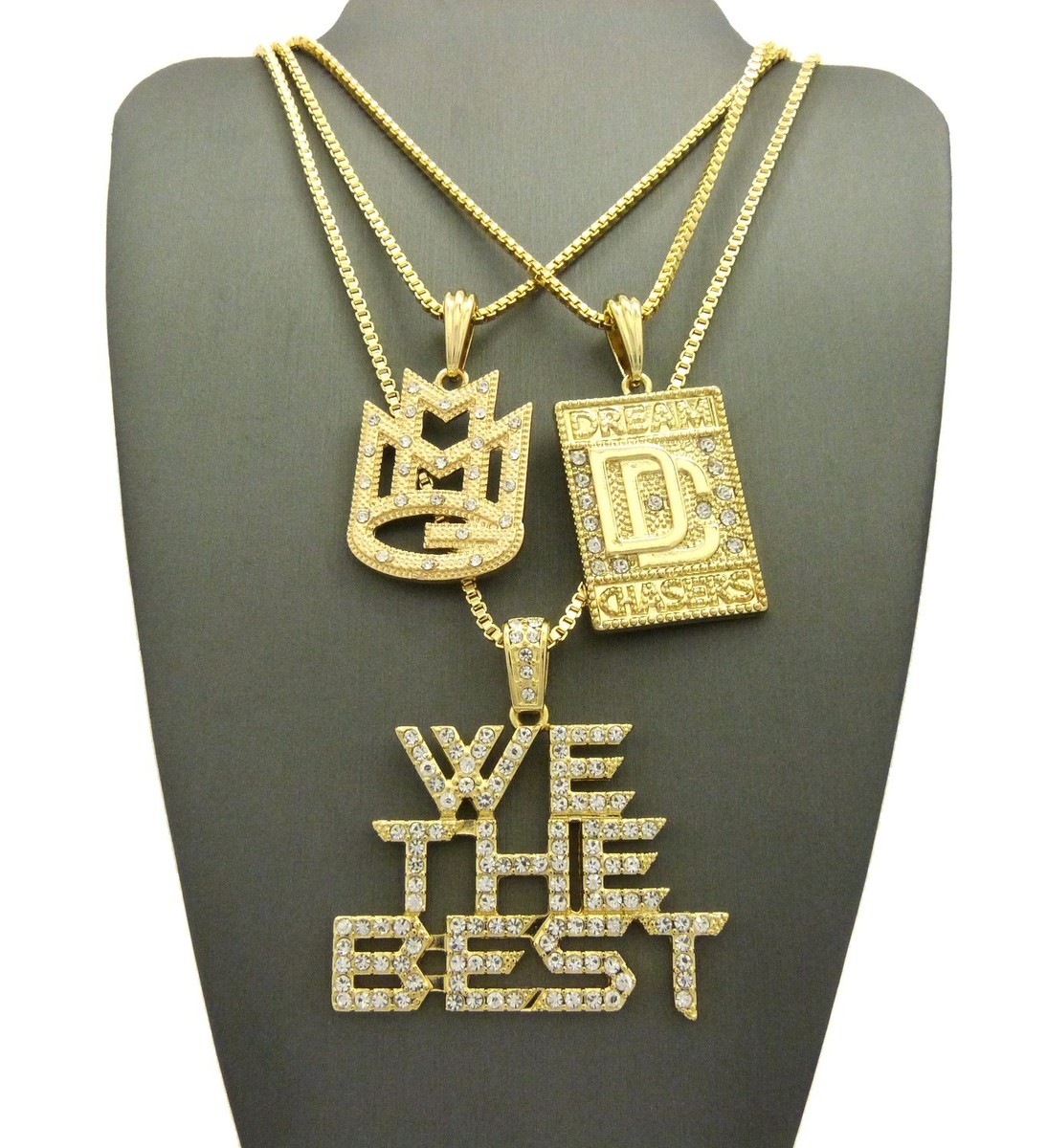 Hip Hop Pave DC, MMG, We the Best Pendant 24