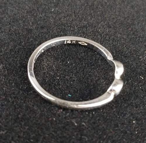 MCM Wedding Band Ring Set 14K White Gold 3-Gr 1/10ct Diamond Size 7 Original Box - Picture 5 of 13