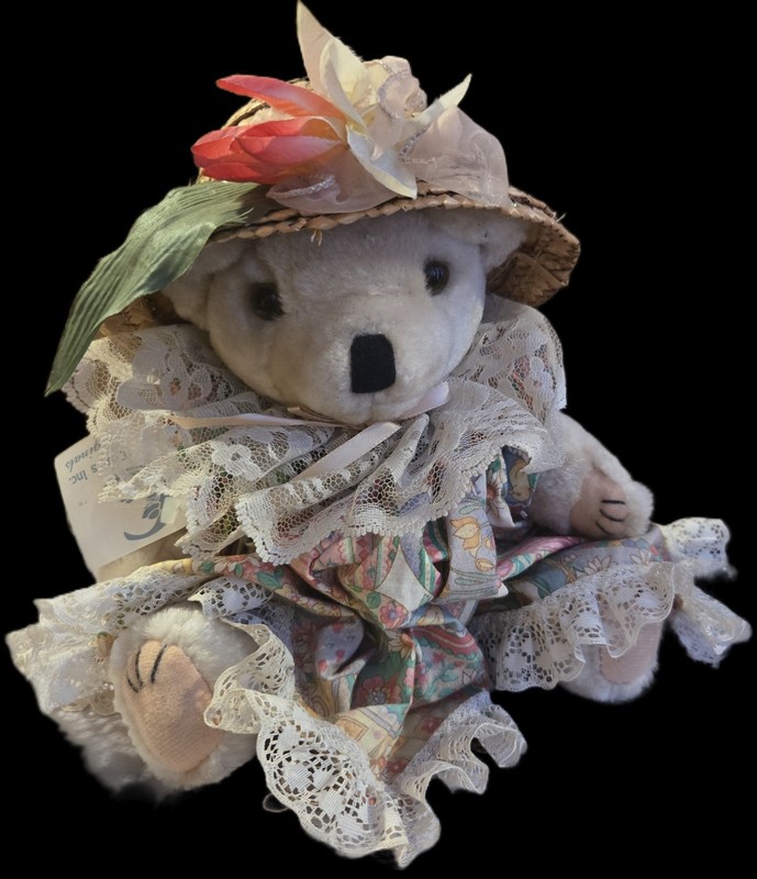 1992 Tender Heart Treasures 12" Jointed Teddy Bear W/Clothing