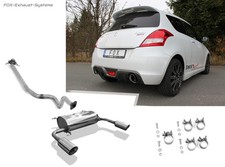  Duplex Racinganlage Suzuki Swift Sport 4 FZ NZ ab2011 je 100mm doppelwandig