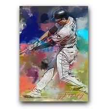 Neil Walker #3 Art Card Limited 5/50 Edward Vela Signed (Miami Marlins)