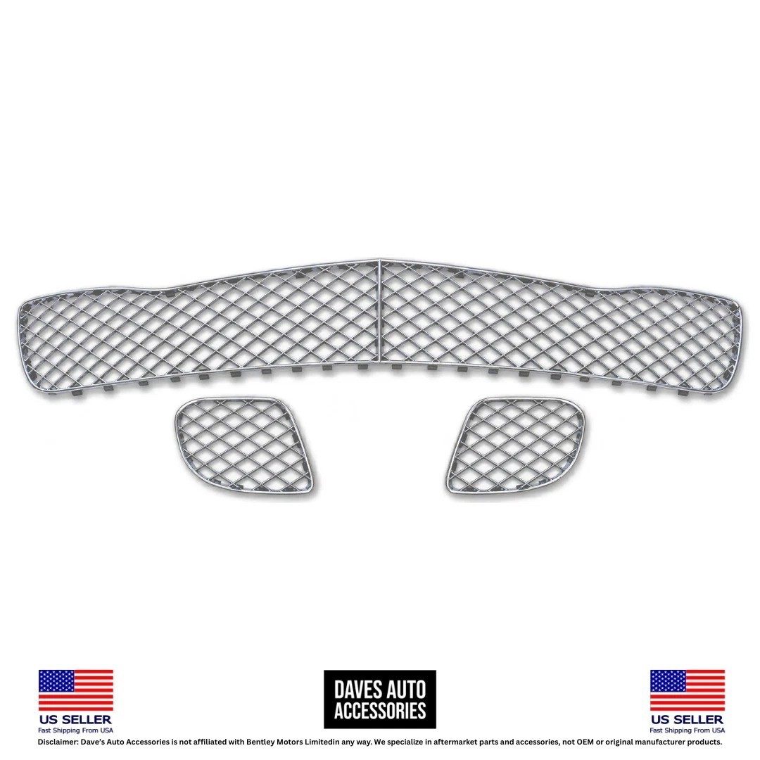 Bentley Continental Flying Spur 2009-2013 Front Bumper grilles Set Chrome