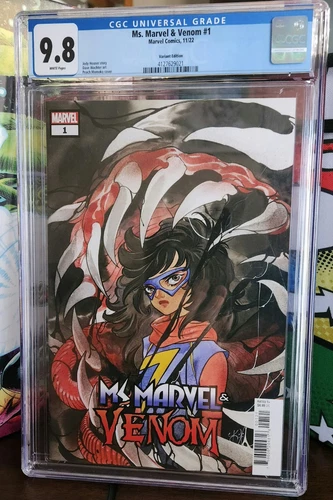 Ms. Marvel & Venom #1 Peach Momoko Variant CGC 9.8!