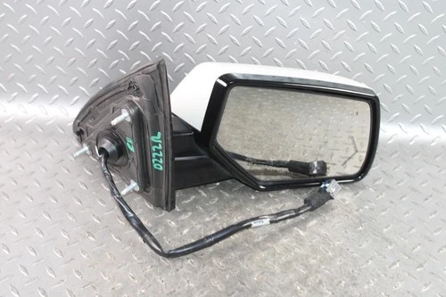 15-20 Yukon White Passenger Right RH Power Door Mirror Blind Spot OEM Factory OE