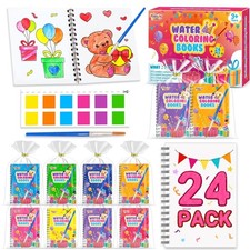 24 Pack Coloring Books Party Favors - Bulk Mini Water Coloring Books for Kids...