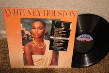 WHITNEY HOUSTON ORIGINAL SELF TITLED ALBUM 1985 SHRINK WITH STICKER NICE !