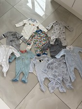 Baby boy baby grow bundle 0-3 months x10