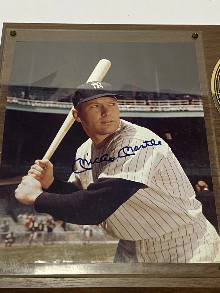 Placa Autografiada MICKEY MANTLE Ltd 2300 de 2.415 Ver Foto y Descripción Foto 2 de 4