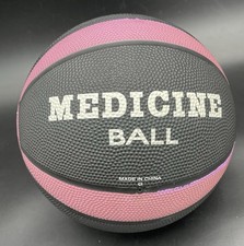 Valeo 4lb Medicine Ball Weighted Work Out Fitness Ball Black/Purple