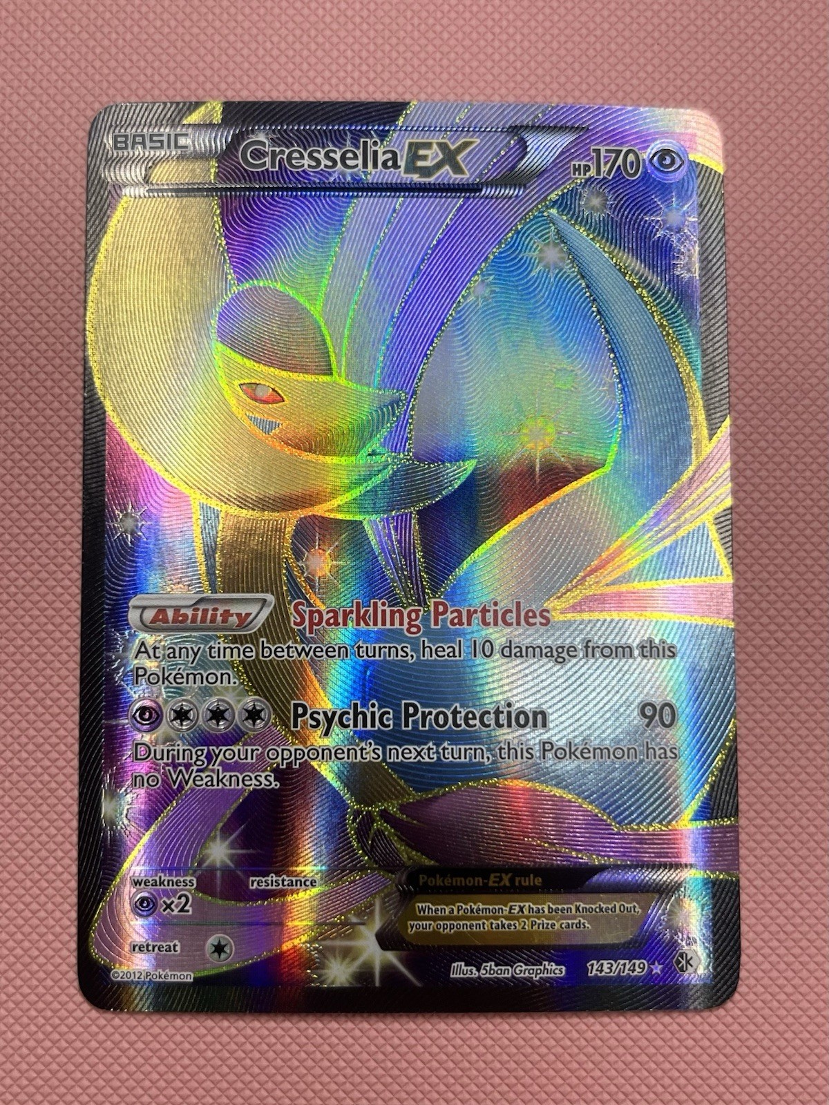 Pokemon TCG Cresselia EX Card 143/149 Black and White Boundaries Crossed