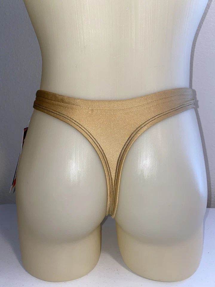 Modified Speedo Men’s Swim Thong Bikini Gold Size Size 28 - Image 4 of 4