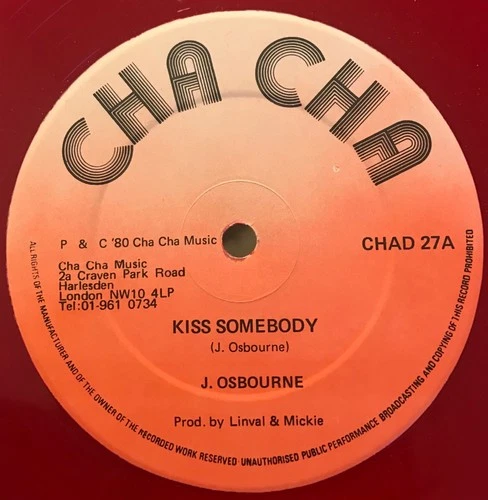 KISS SOMEBODY JOHNNY OSBOURNE RED CHA CHA SUFFERERS ROOTS 1980 Ex HEAVYWEIGHT OG