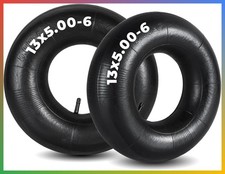 13x5.00-6 Inner Tube 2 Pack Heavy-Duty Butyl Rubber TR13 Valve