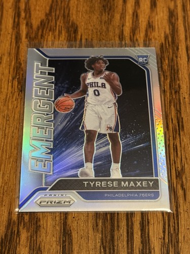 Tyrese Maxey [Silver Prizm] #24 2020 Panini Prizm Emergent card