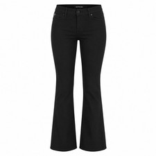Calvin Klein Jeans Womens Black Stretch Bootcut Pants Size 12 Career