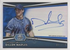 2012 Bowman Platinum Prospects Blue Refractor /199 Dillon Maples #AP-DM Auto z5i