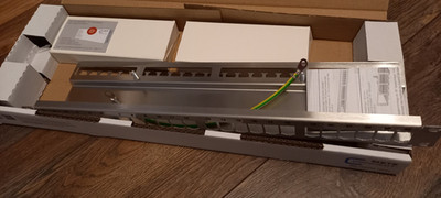 BTR Patchfeld 130921-E E-DAT modul 24x8(8) 1HE Cat6A Edelstahl