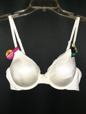 NEW MAIDENFORM Size 34B T-Shirt Bra White Underwire Convertible Straps