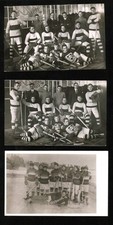 1913-14 & 1916 Hockey Academy Team & Rainbow Team Postcards Lot of 3 (14567)