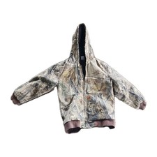 Carhartt Youth Hooded Jacket Coat Winter Quilted Realtree Camo Kids Large