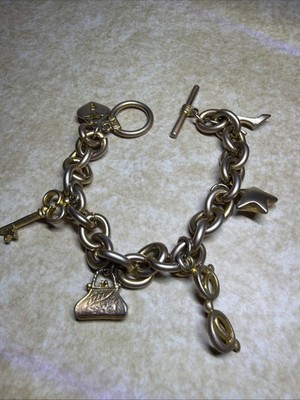 Vintage VS Designer Secret Charm Bracelet Rose Gold Plated Fashion Theme