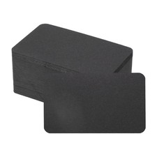 100 Sheets 2.1"x3.5" Small Blank Cards 350gsm Thick Card Paper Black