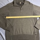 Timberland Mens Quarter Zip Sweater Dark Gray Size Large