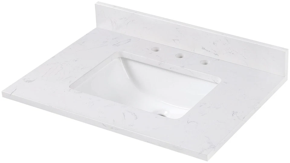 Tocador de piedra de ingeniería Avanity EUT31-RS 31" - Cala blanco Foto 4 de 4