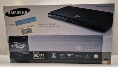 Samsung BD-D5500 Full HD 1080p 3D Blu-ray & DVD & CD Disc Player Brand New - C3