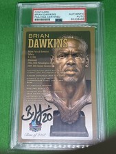 Brian Dawkins 2018 Pro Football HOF Bust auto /150 PSA/DNA Clemson Eagles