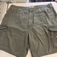 Woolrich Men's Cargo Shorts Olive Green Cotton Outdoor Casual Size 38