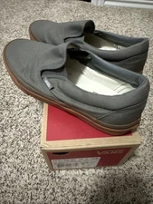 NIP Vans Skate Slip On Pewter Grey Gum Sole US 10 Men VN-0ZMRF5L Rare Sneakers