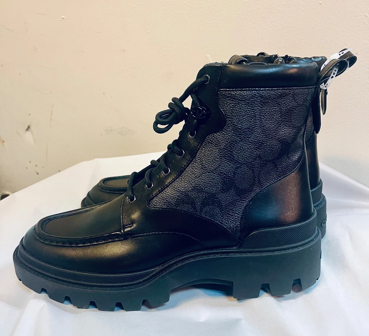 タイムセール❣️COACH GATES ITL スタッズ ブーツ 本革 黒 楽天市場